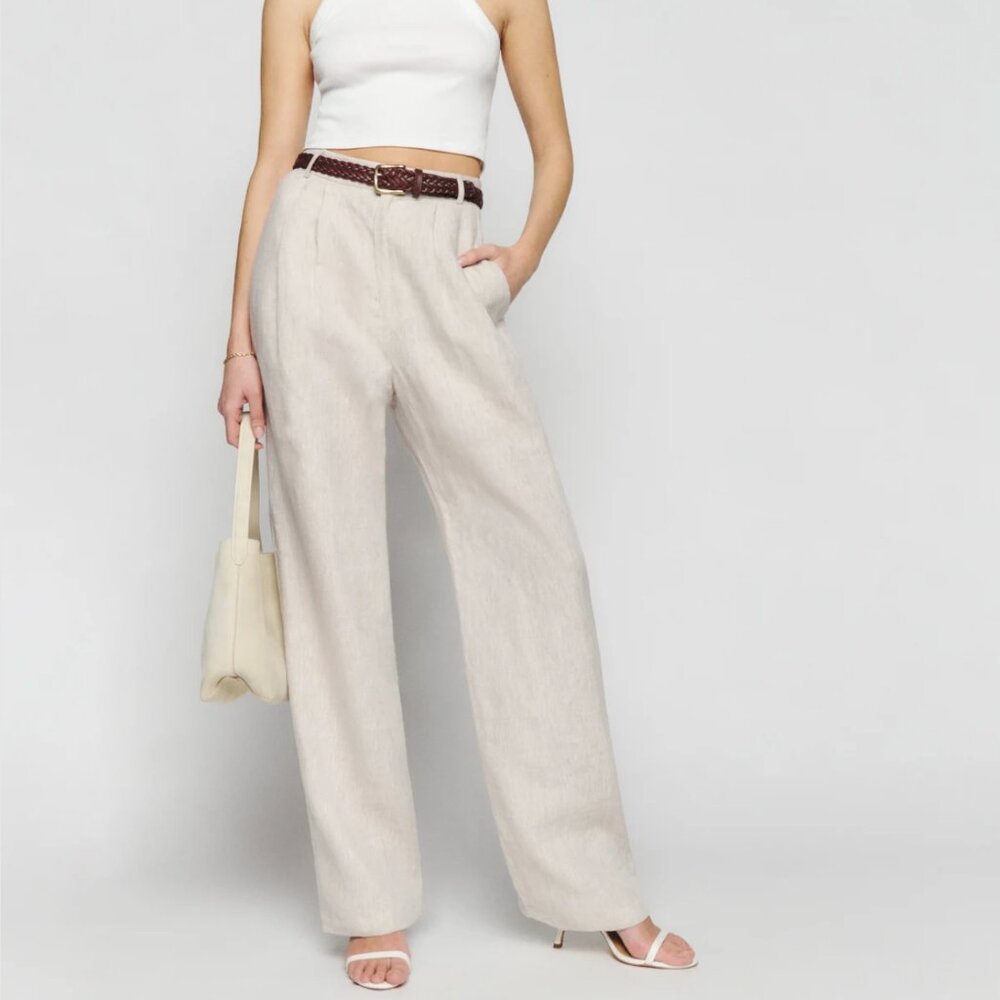 Reformation Mason Linen Pants